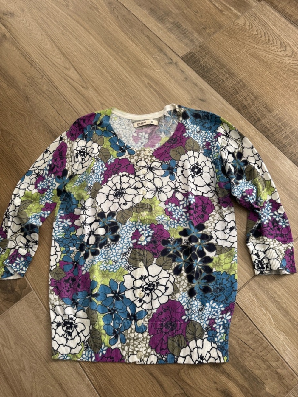 Old Navy - Floral Button-Front Cardigan
